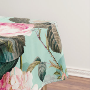 Mantel Fábrica de Rosas de Redouté nostálgico antiguo