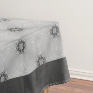 Mantel Facetas de diamante blanco y negro