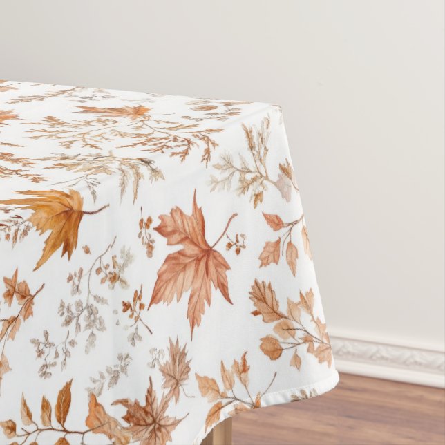 Mantel Fall Autumn Leaves Table Cloth Thanksgiving Decor (In Situ)