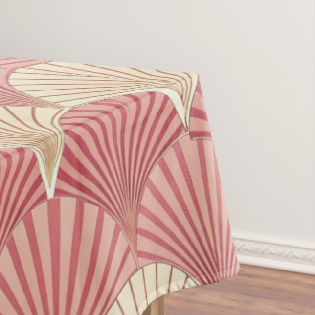 Mantel Fans Pink Mid-Century (In Situ)