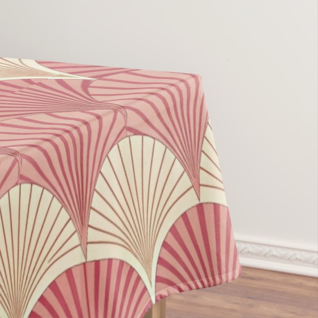 Mantel Fans Pink Mid-Century (In Situ)