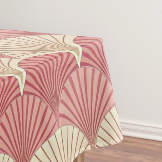 Mantel Fans Pink Mid-Century (In Situ)