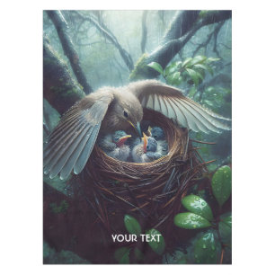 Mantel Fantasía Ave Ave Lluvia