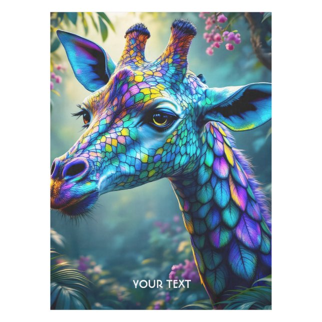 Mantel Fantasía Cute Chameleon Como Giraffe (Anverso)