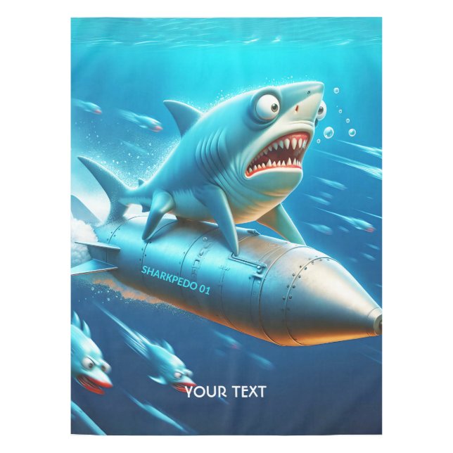 Mantel Fantasía Cute Shark Torpedo Sea (Anverso)