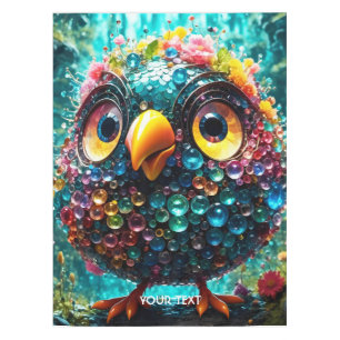 Mantel Fantasía Cute Vivid Bird Yellow Eyes