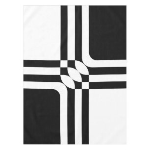 Mantel Fantasía en blanco y negro