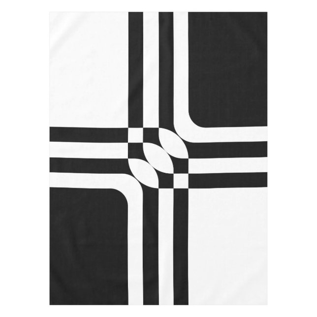 Mantel Fantasía en blanco y negro (Anverso)