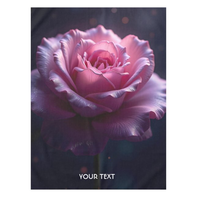 Mantel Fantasía linda rosa rosa (Anverso)