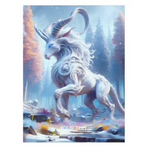 Mantel Fantasía suave invierno de quimera blanca