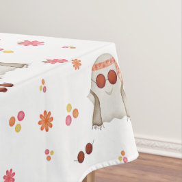 Mantel Fantasma floral Retro Halloween Cute Niños