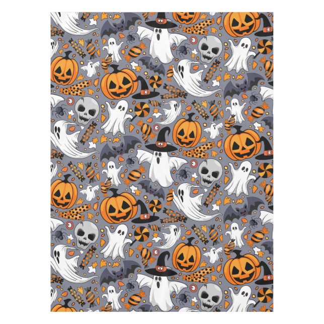 Mantel Fantasmas fantasmagóricos y adorables monstruos ad (Anverso)