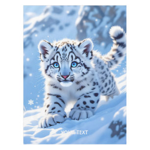 Mantel Fantástico Cute Snow Baby Leopardo
