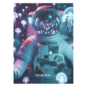 Mantel Fantasy Cute Astronauta Espacio de medusas