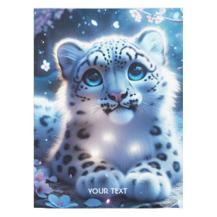 Mantel Fantasy Cute Baby Snow Leopardo