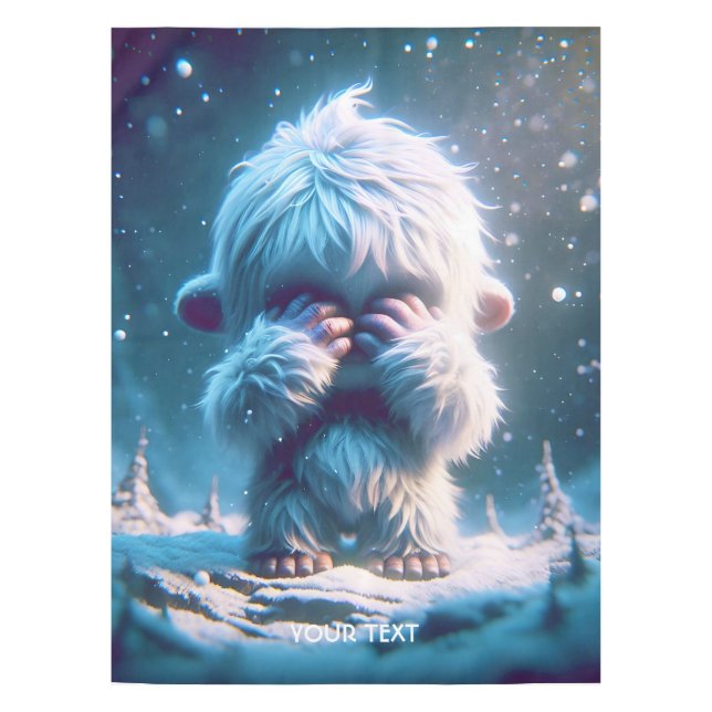 Mantel Fantasy Cute Baby Yeti Winter (Anverso)