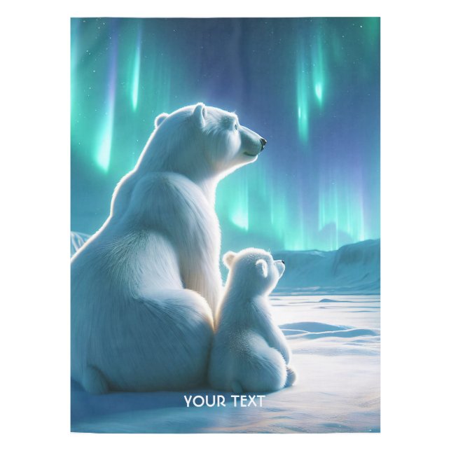 Mantel Fantasy Cute Bears Aurora Borealis (Anverso)