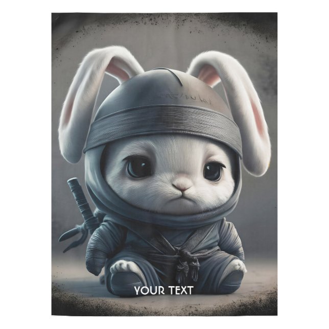 Mantel Fantasy Cute Bunny Ninja Katana (Anverso)
