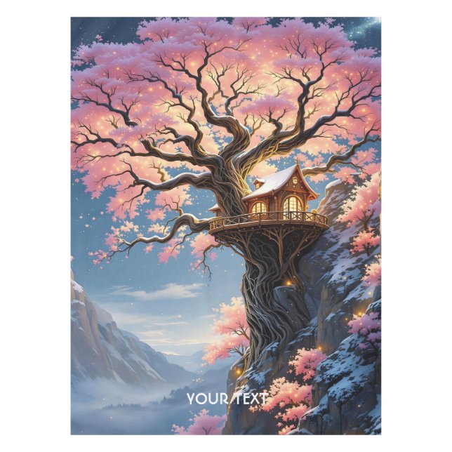 Mantel Fantasy Cute Cherry Blossom Tree (Anverso)