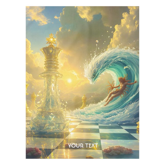 Mantel Fantasy Cute Chess Clouds Wave (Anverso)