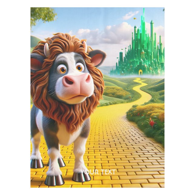Mantel Fantasy Cute Cow Lion Road (Anverso)