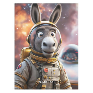 Mantel Fantasy Cute Donkey Astronauta
