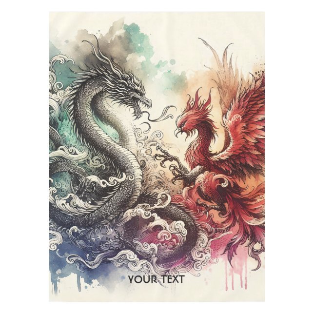 Mantel Fantasy Cute Dragon Phoenix Ink (Anverso)