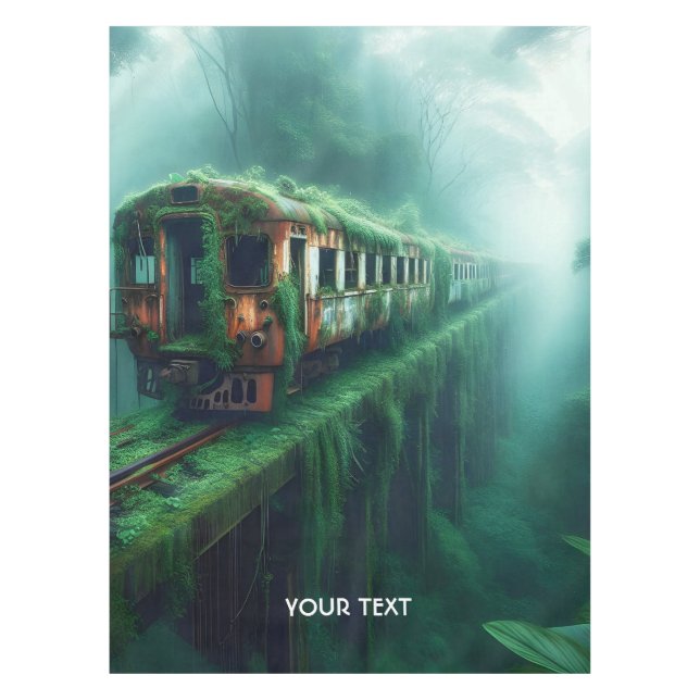 Mantel Fantasy Cute el Viejo Tren Pasado (Anverso)