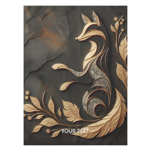 Mantel Fantasy Cute Elegant Fox Drawing (Anverso)