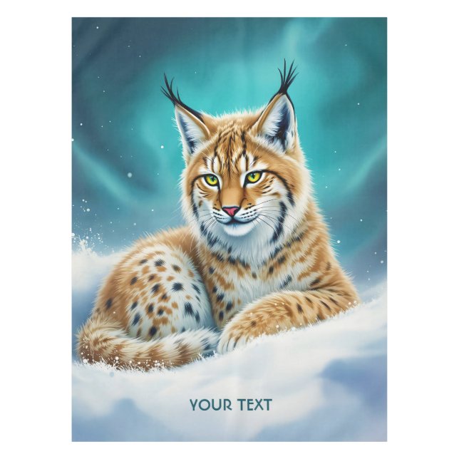 Mantel Fantasy Cute Lynx Cub Winter (Anverso)
