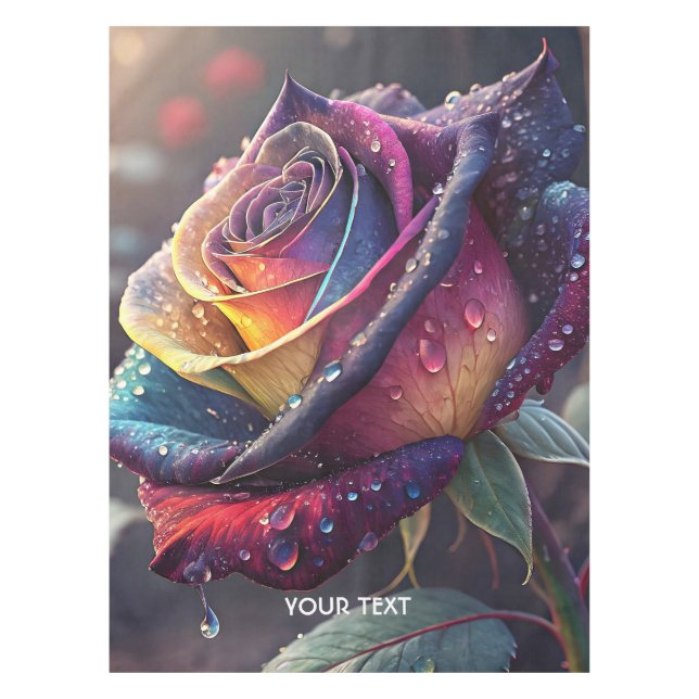 Mantel Fantasy Cute Morado Rosa Amarilla (Anverso)