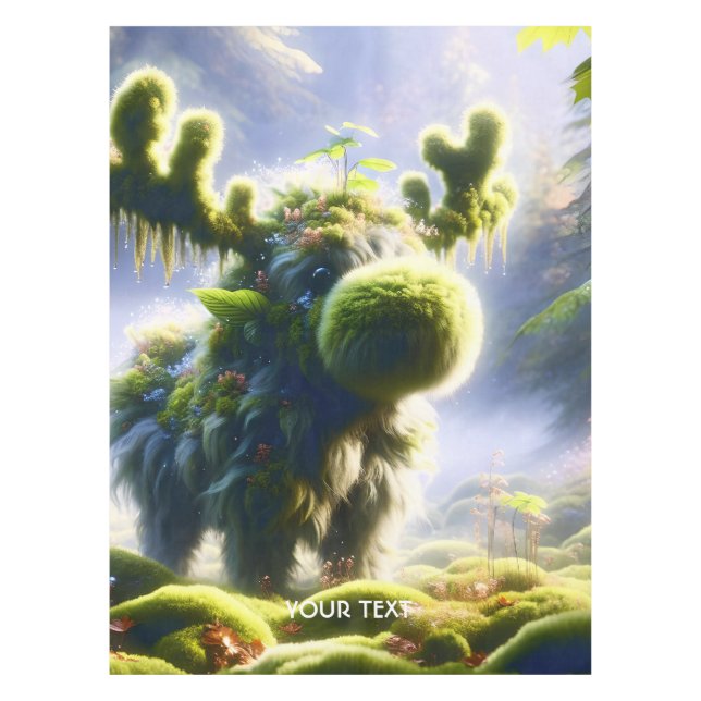 Mantel Fantasy Cute Moss Moose Forest (Anverso)