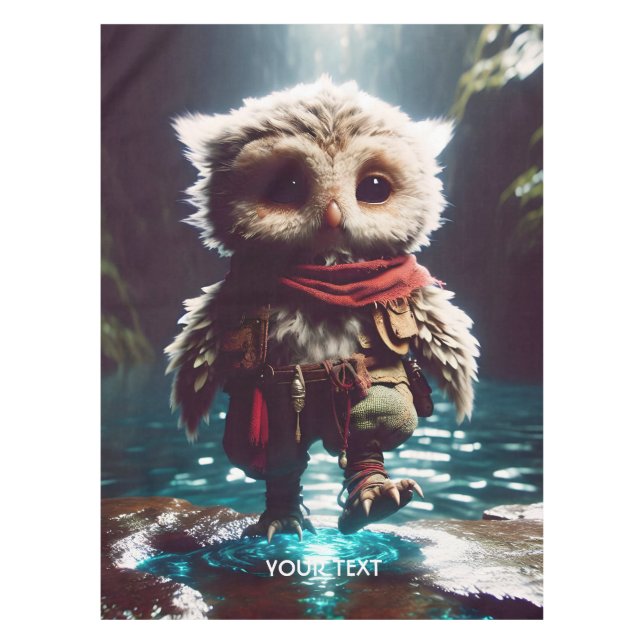 Mantel Fantasy Cute Owl Adventurer Water (Anverso)