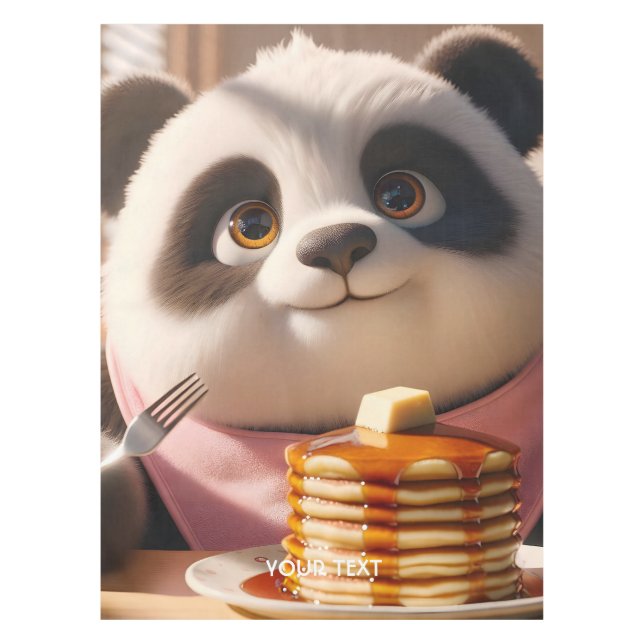 Mantel Fantasy Cute Panda Comer Pandas (Anverso)