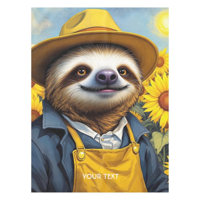 Mantel Fantasy Cute Sloth Van Gogh (Anverso)
