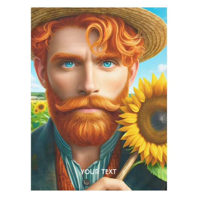 Mantel Fantasy Cute Sunflower Van Gogh (Anverso)