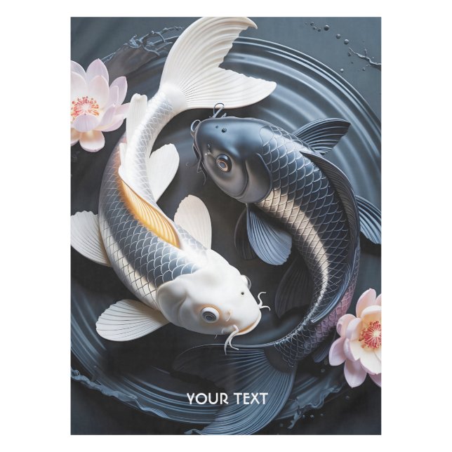 Mantel Fantasy Cute Two Koi Fish (Anverso)