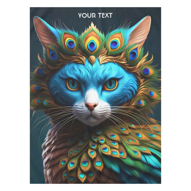 Mantel Fantasy Cute Vivid Cat Peacock Mix (Anverso)
