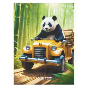 Mantel Fantasy Cute Vivid Panda Bamboo Car