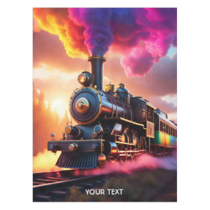 Mantel Fantasy Cute Vivid Rainbow Steampunk Train