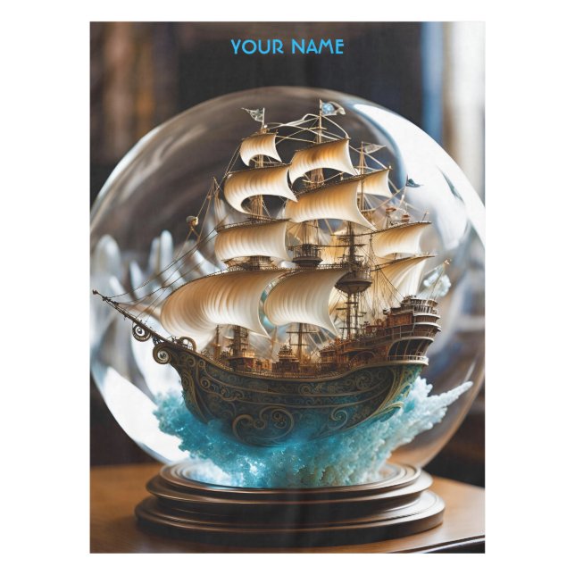 Mantel Fantasy Cute Vivid Ship Glass Sphere (Anverso)