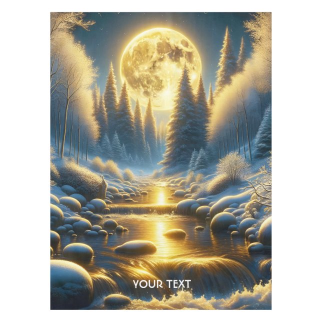 Mantel Fantasy Cute Winter Moon River (Anverso)