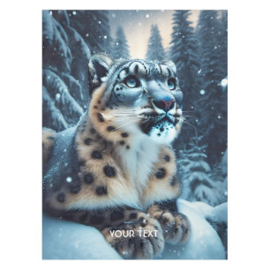 Mantel Fantasy Cute Winter Snow Leopard