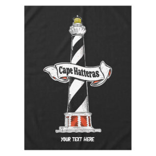 Mantel Faro de Cape Hatteras en blanco y negro