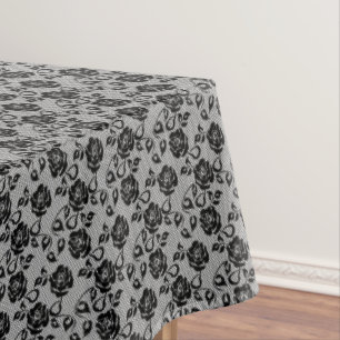 Mantel Faux Black Lace Tablecloth