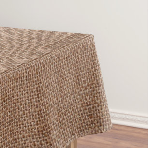 Mantel faux burlap color oscuro
