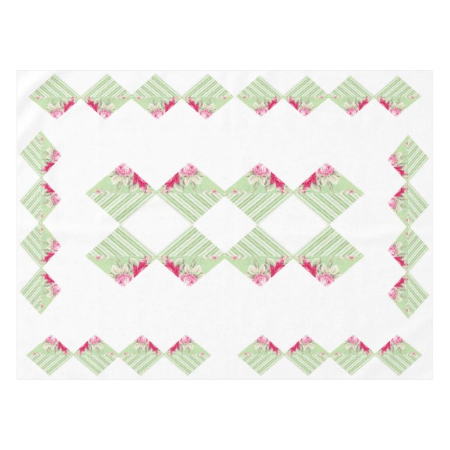 Mantel Faux Patchwork Tablecloth (Frente (Horizontal))