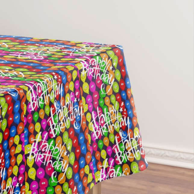 Mantel Felices Balones del Tablón de Cumpleaños (In Situ)