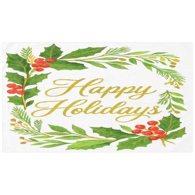 Mantel 'Felices Fiestas' (Frente (Horizontal))