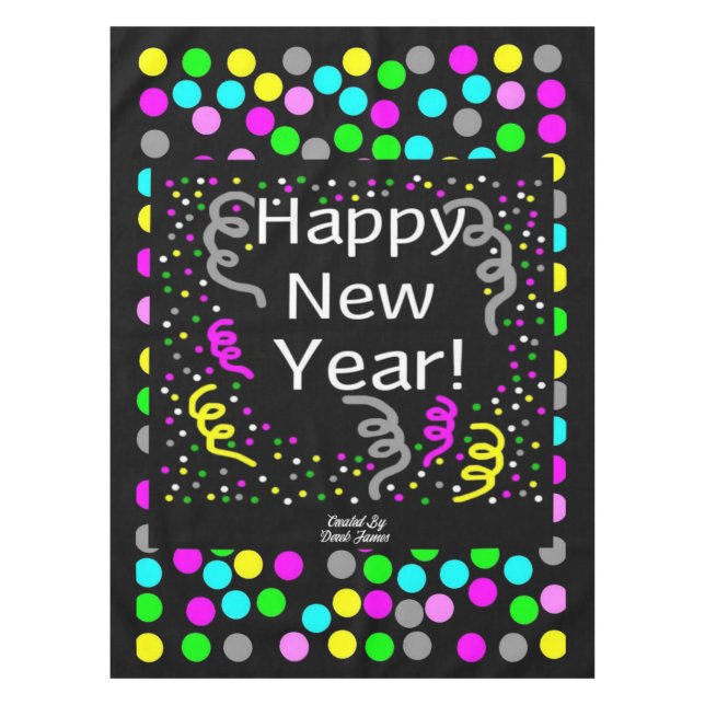 Mantel Felices saludos de Año Nuevo (Anverso)